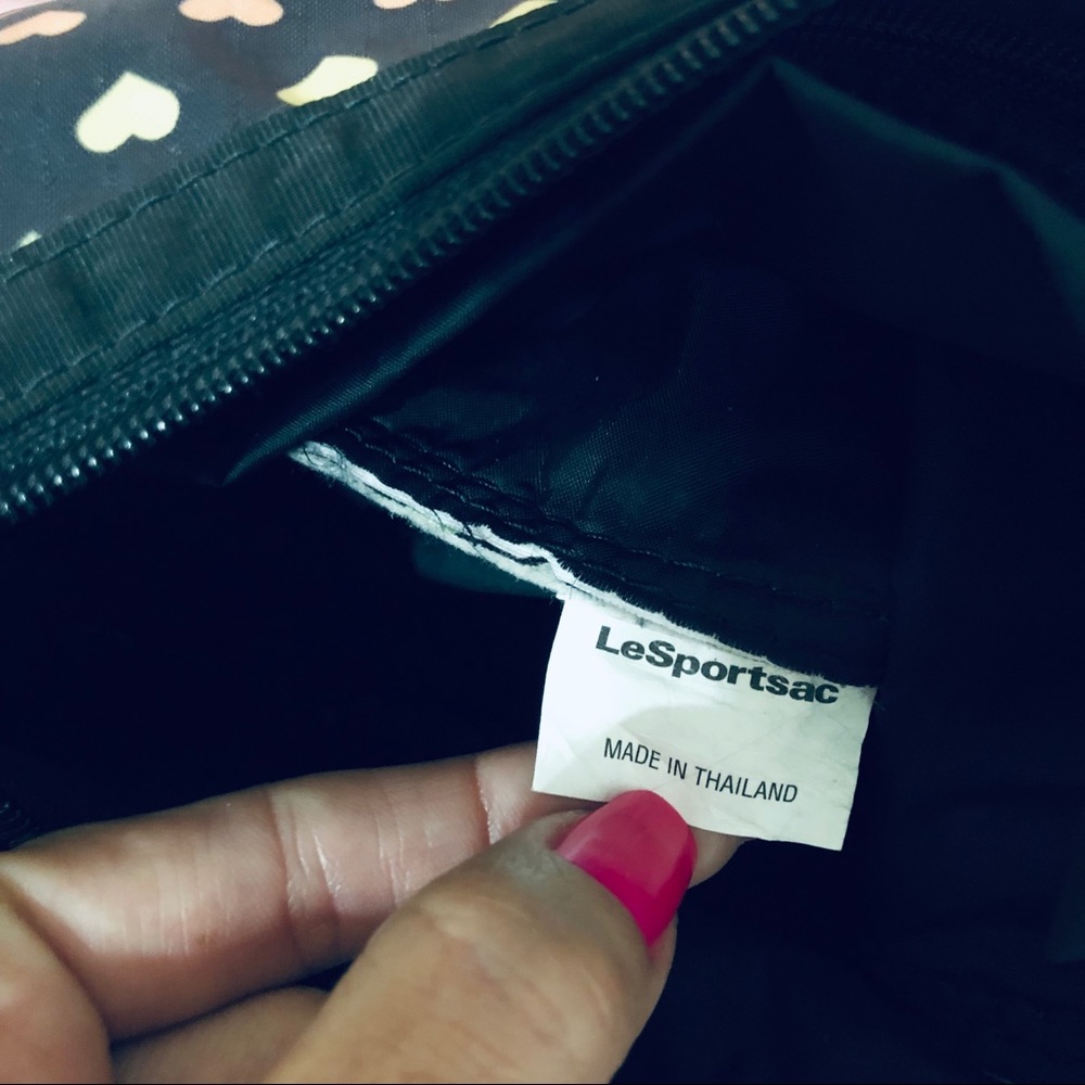 Lesportsac Tiny Heart Rainbow Pattern Purseurse S… - image 7